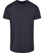 Build Your Brand Basic Round Neck Tee Navy