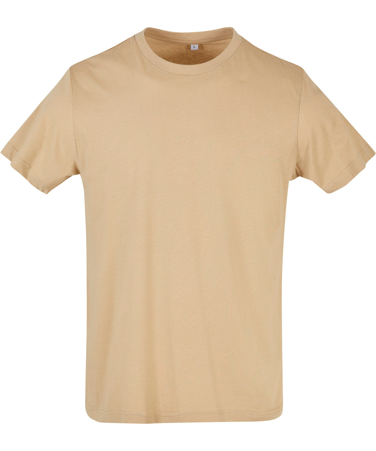 Build Your Brand Basic Round Neck Tee Union Beige