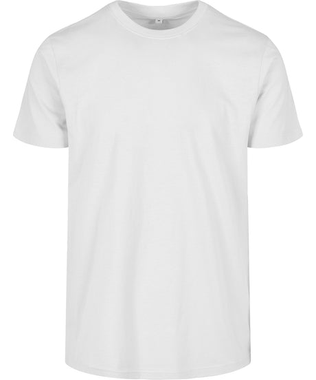 Build Your Brand Basic Round Neck Tee White