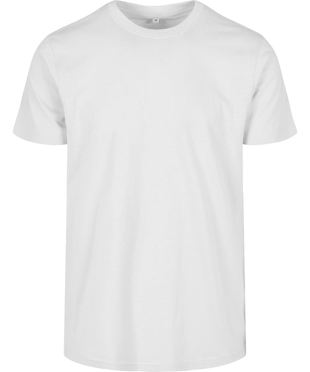 Build Your Brand Basic Round Neck Tee White