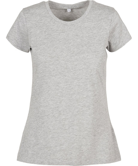 Build Your Brand Basic Womens Basic Tee Heather Grey