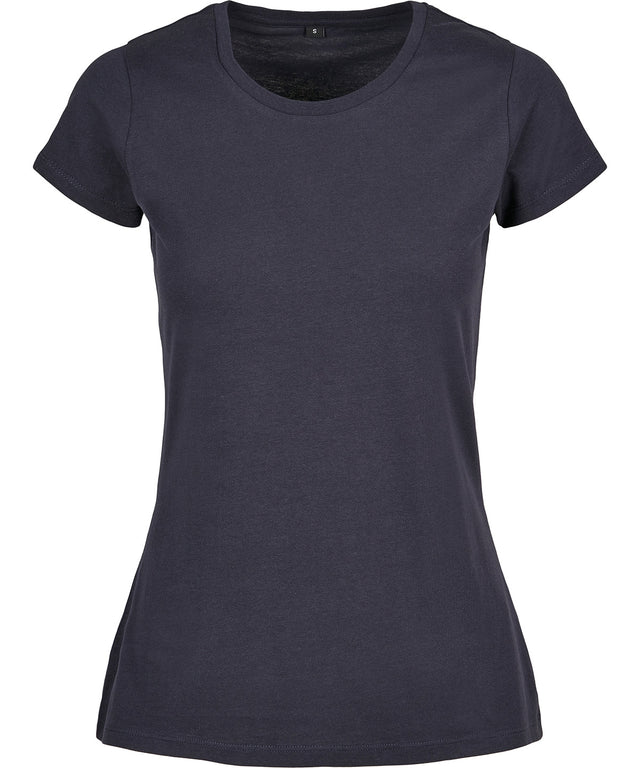 Build Your Brand Basic Womens Basic Tee Navy