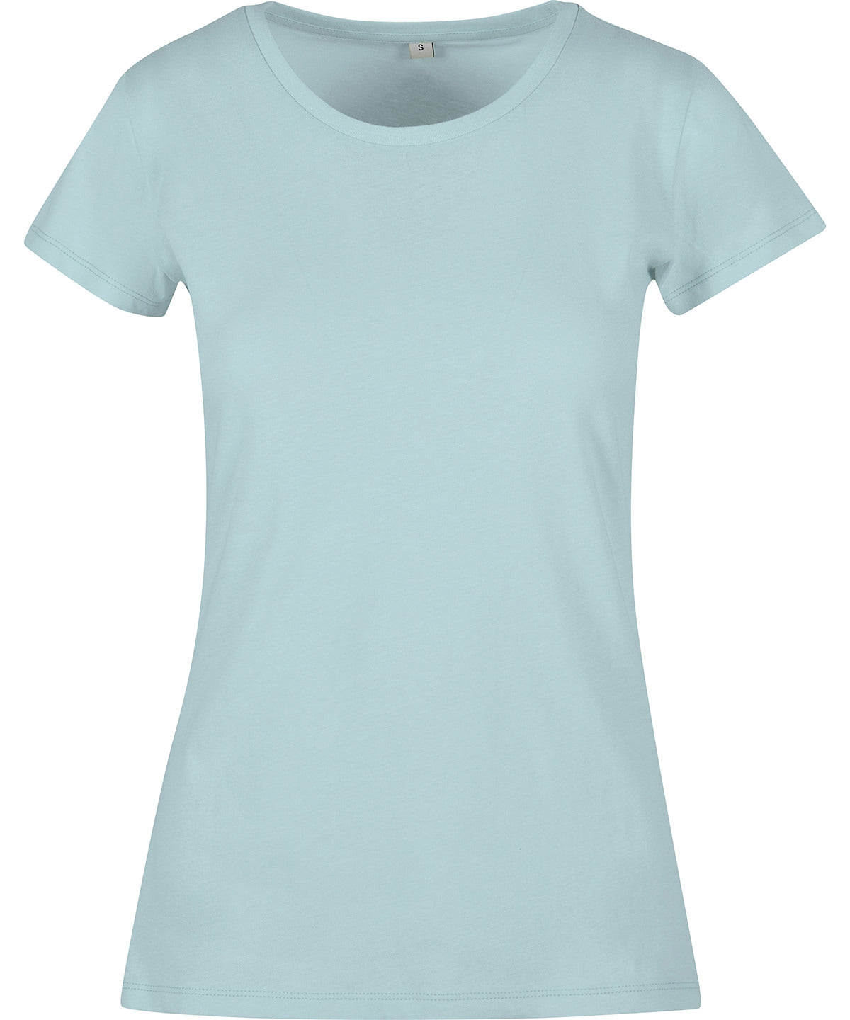 Build Your Brand Basic Womens Basic Tee Ocean Blue