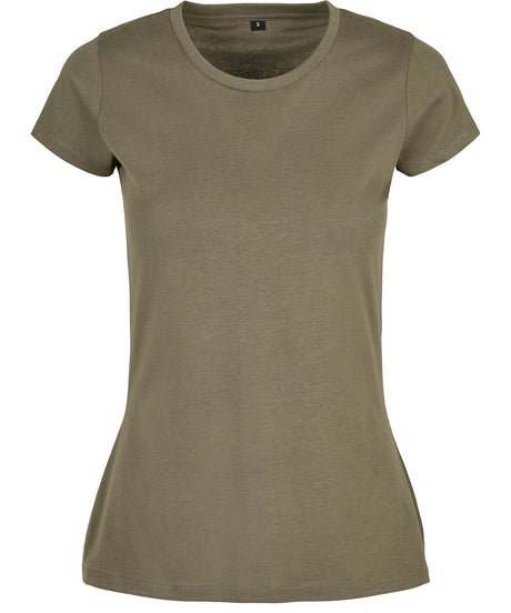Build Your Brand Basic Womens Basic Tee Olive