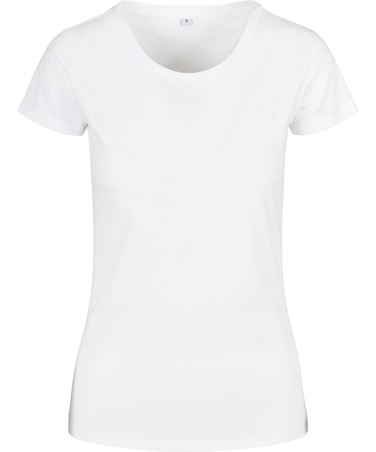 Build Your Brand Basic Womens Basic Tee White