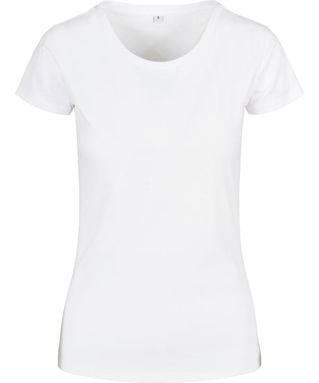 Build Your Brand Basic Womens Basic Tee White