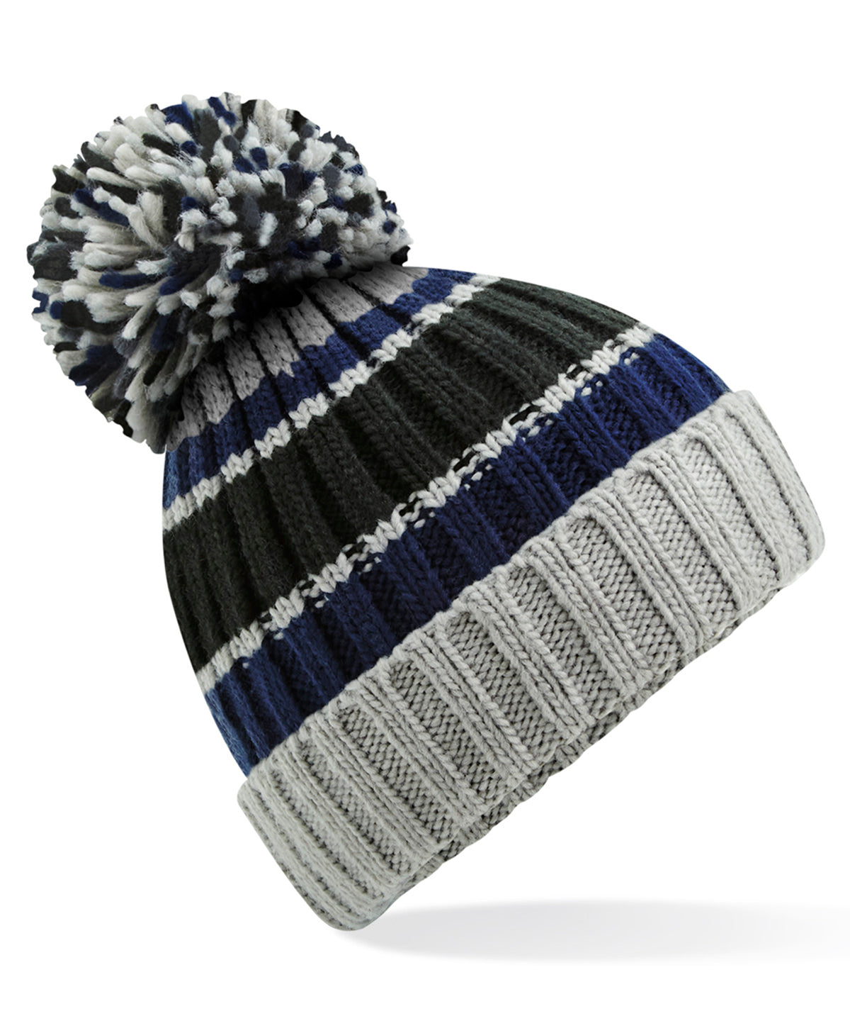 Beechfield Hygge striped beanie