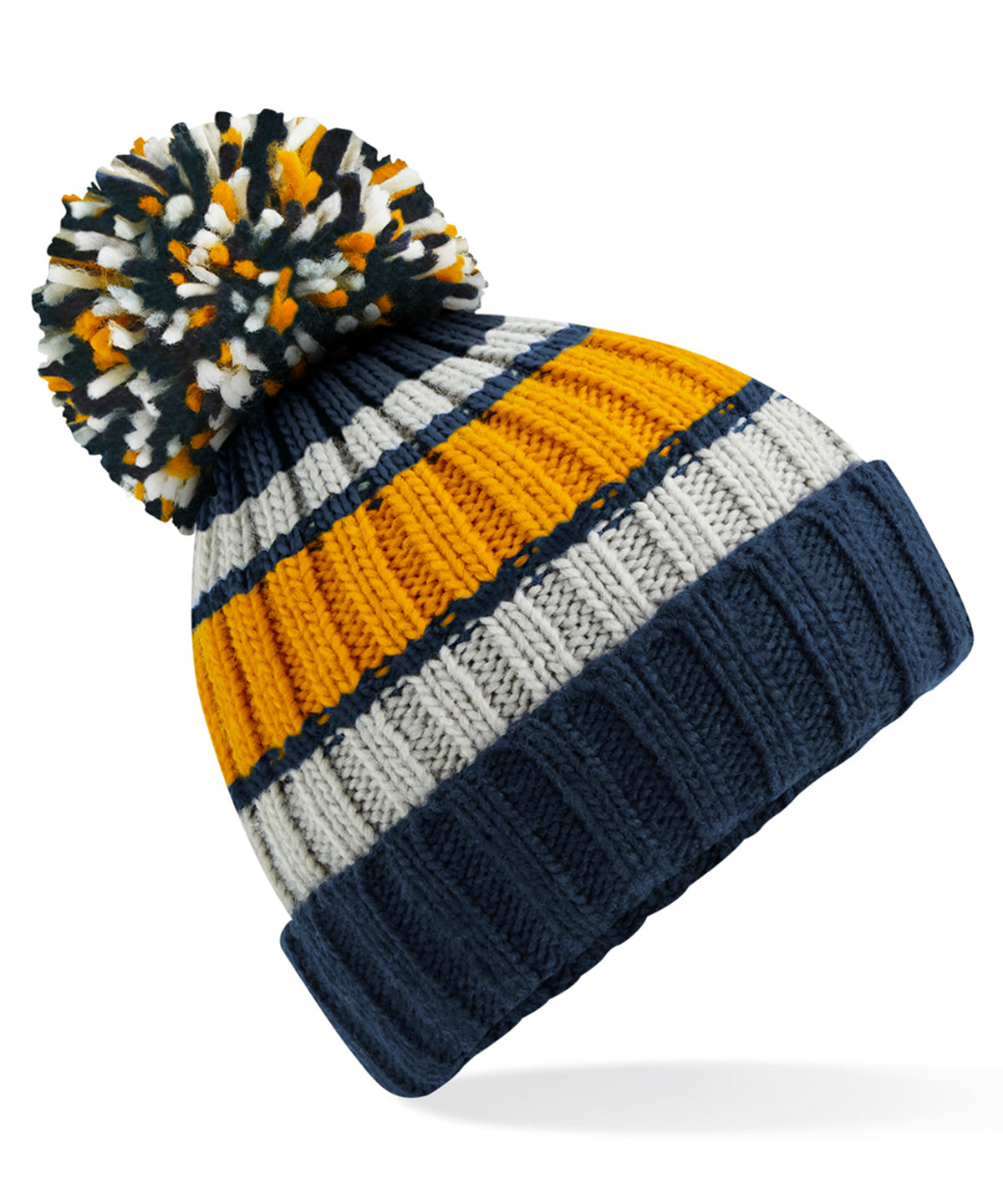 Beechfield Hygge striped beanie