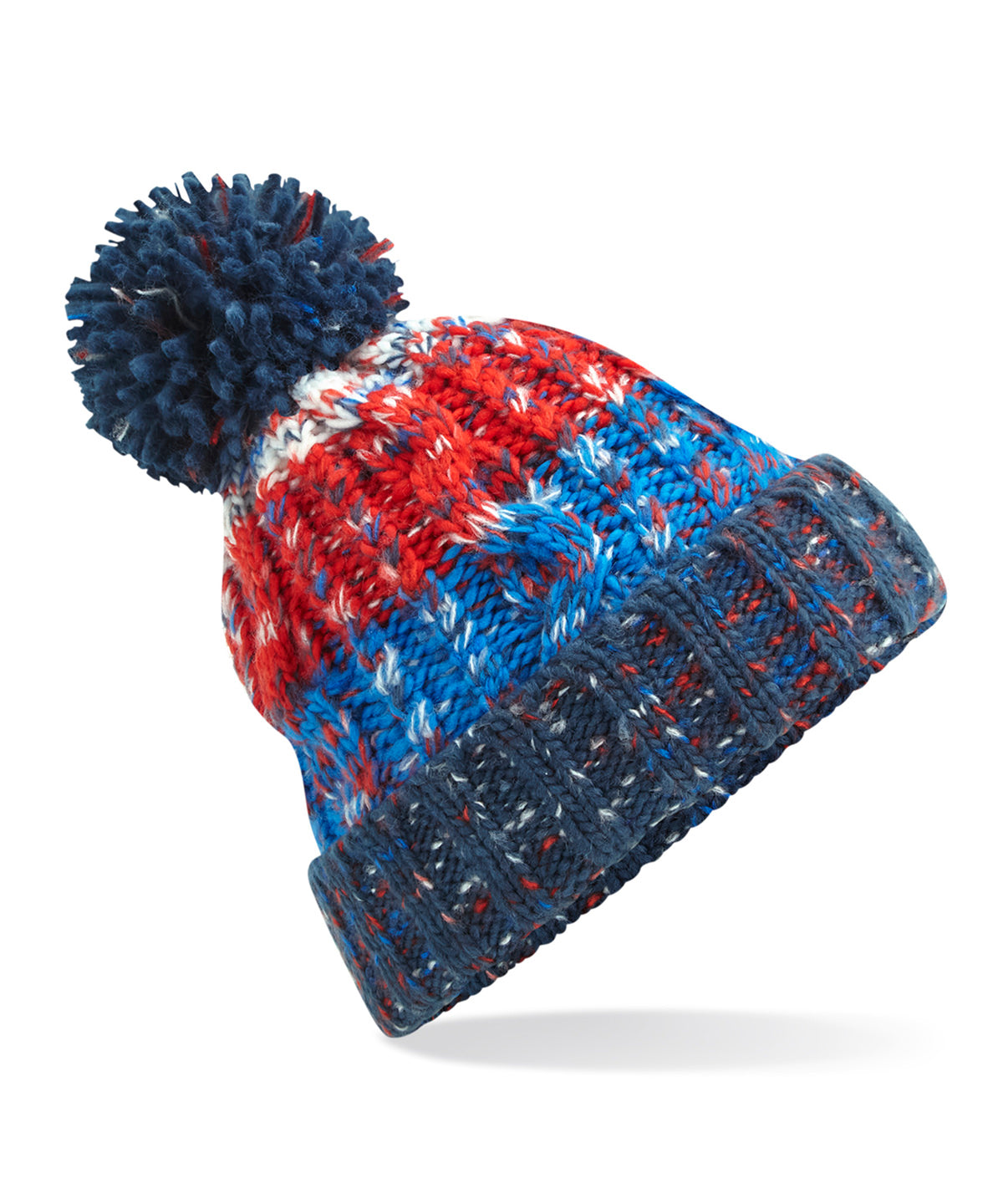 Beechfield Corkscrew pom pom beanie