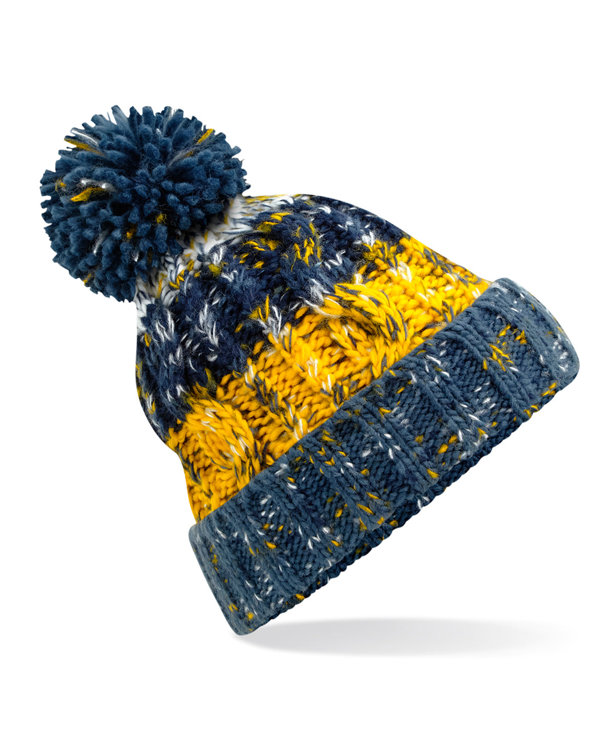 Beechfield Corkscrew pom pom beanie