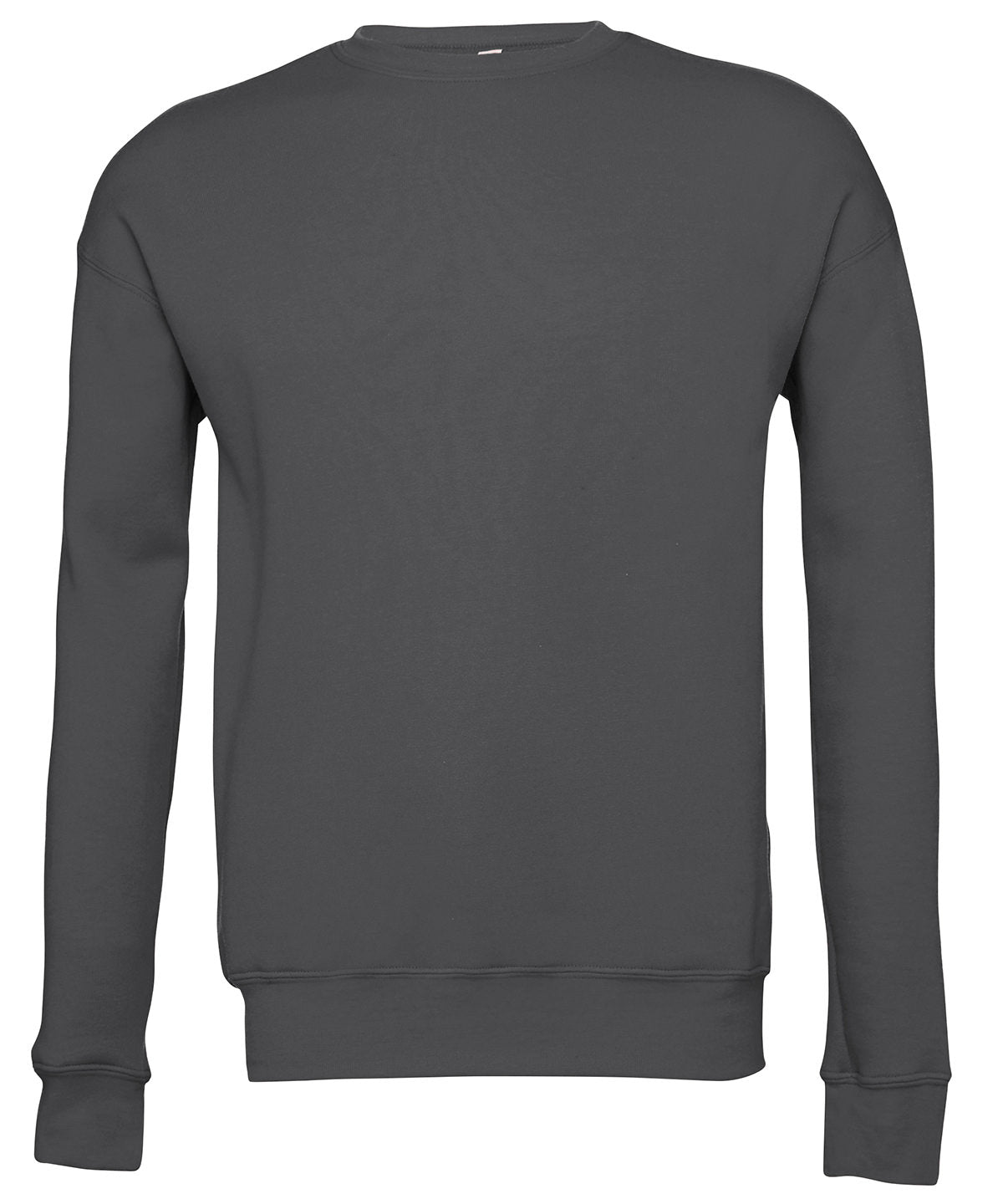Bella Canvas Unisex Drop Shoulder Fleece Pullover - Asphalt / XS - Sweatshirts