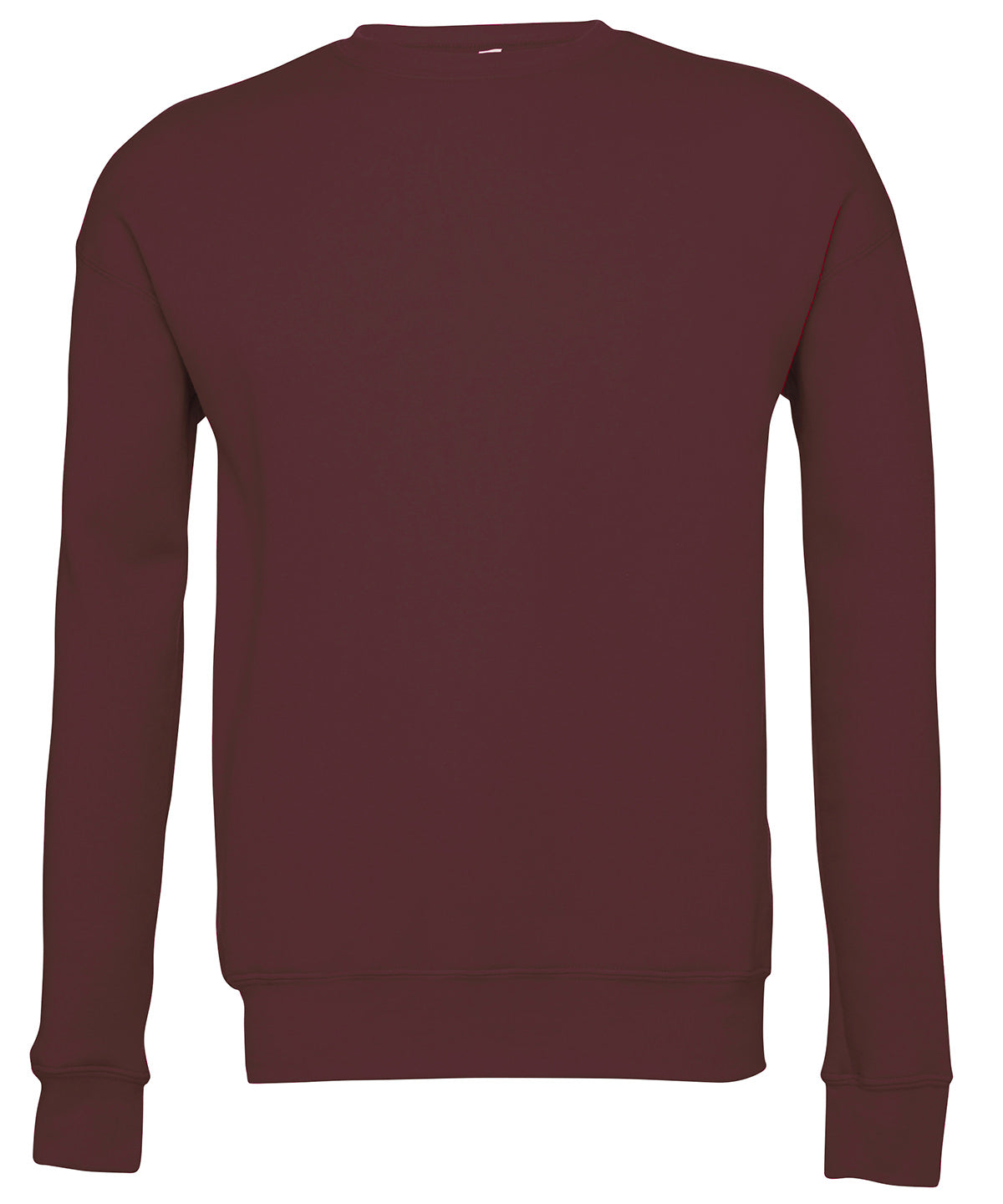 Bella Canvas Unisex Drop Shoulder Fleece Pullover - Maroon / XS - Sweatshirts