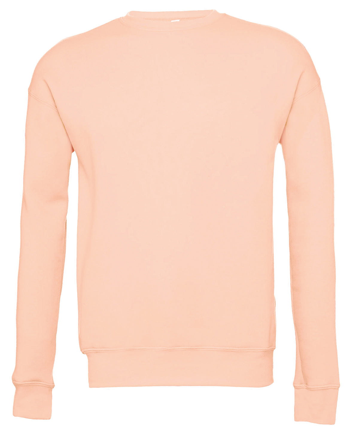 Bella Canvas Unisex Drop Shoulder Fleece Pullover - Peach / XS - Sweatshirts