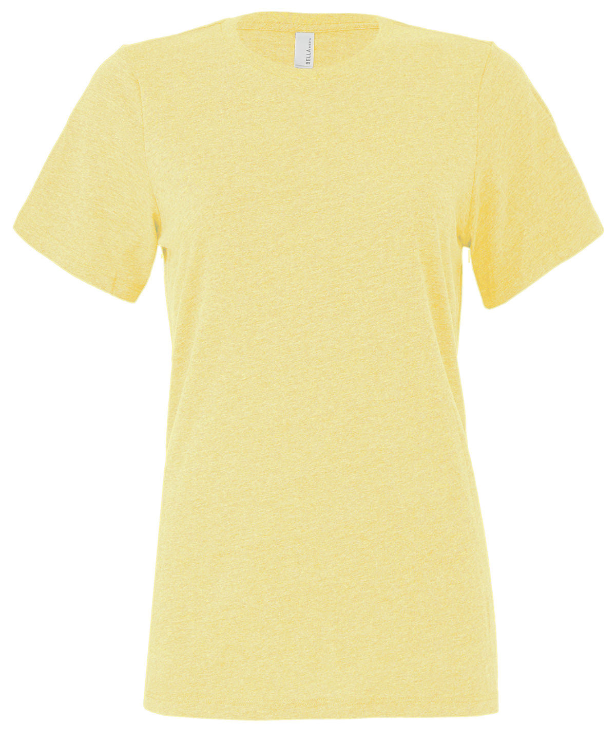 Bella Canvas Womens relaxed Jersey short sleeve tee Heather French Vanilla