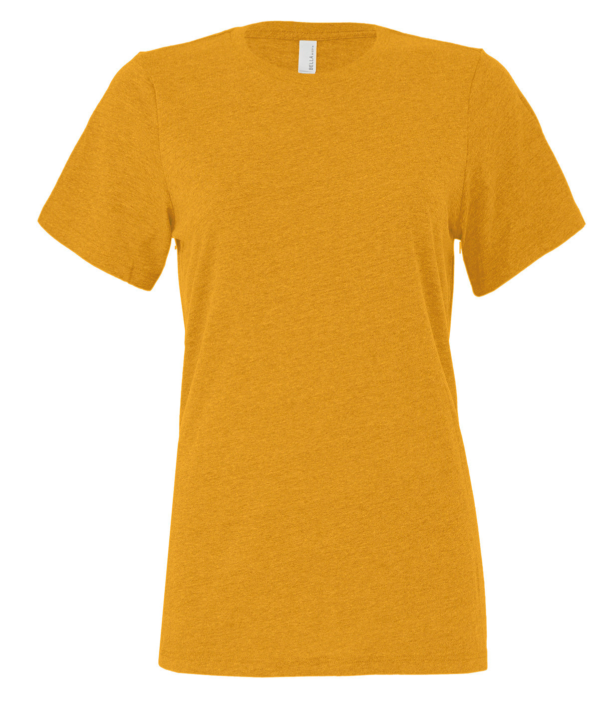 Bella Canvas Womens relaxed Jersey short sleeve tee Heather Mustard