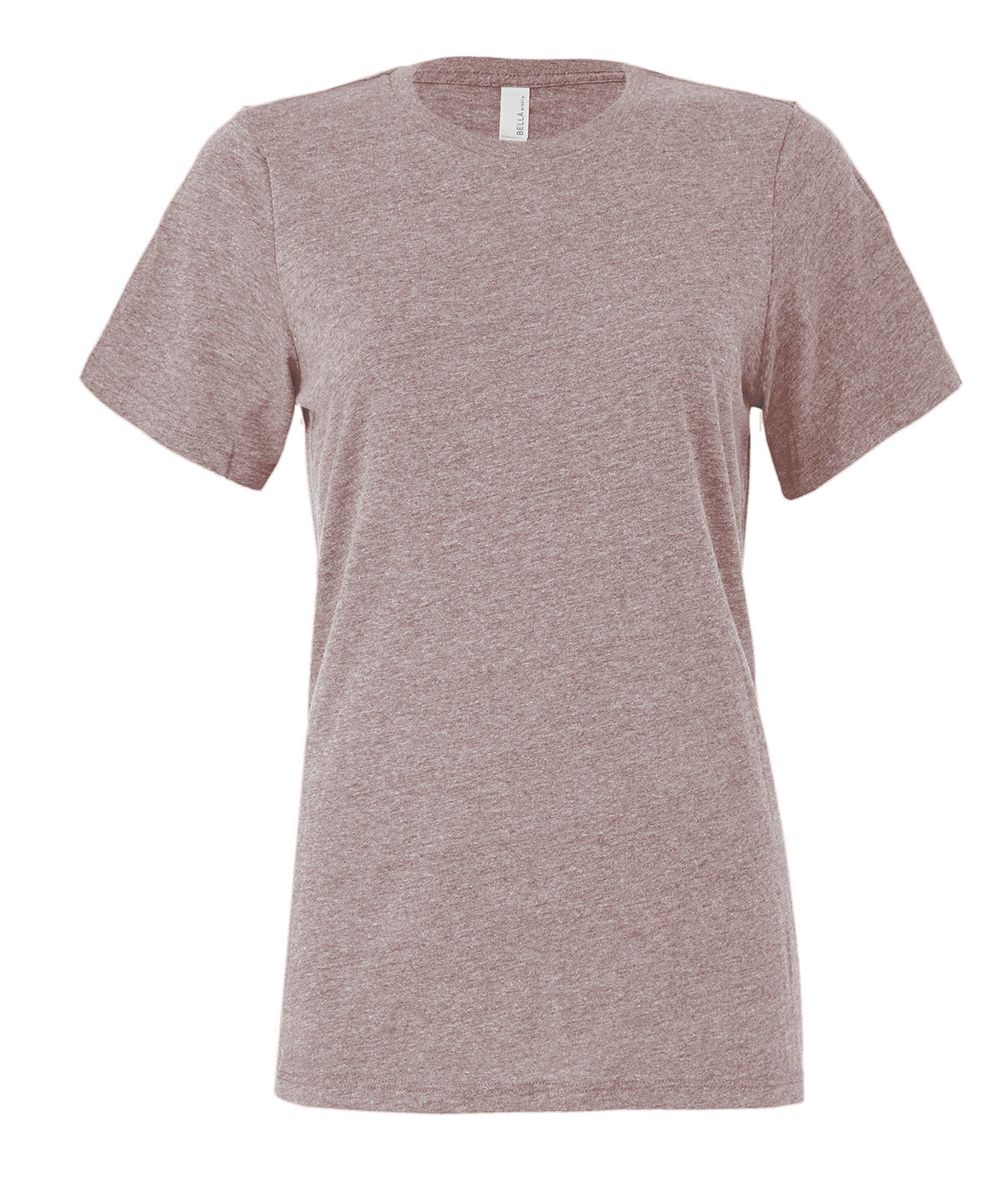 Bella Canvas Womens relaxed Jersey short sleeve tee Heather Pink Gravel - S - T-Shirts