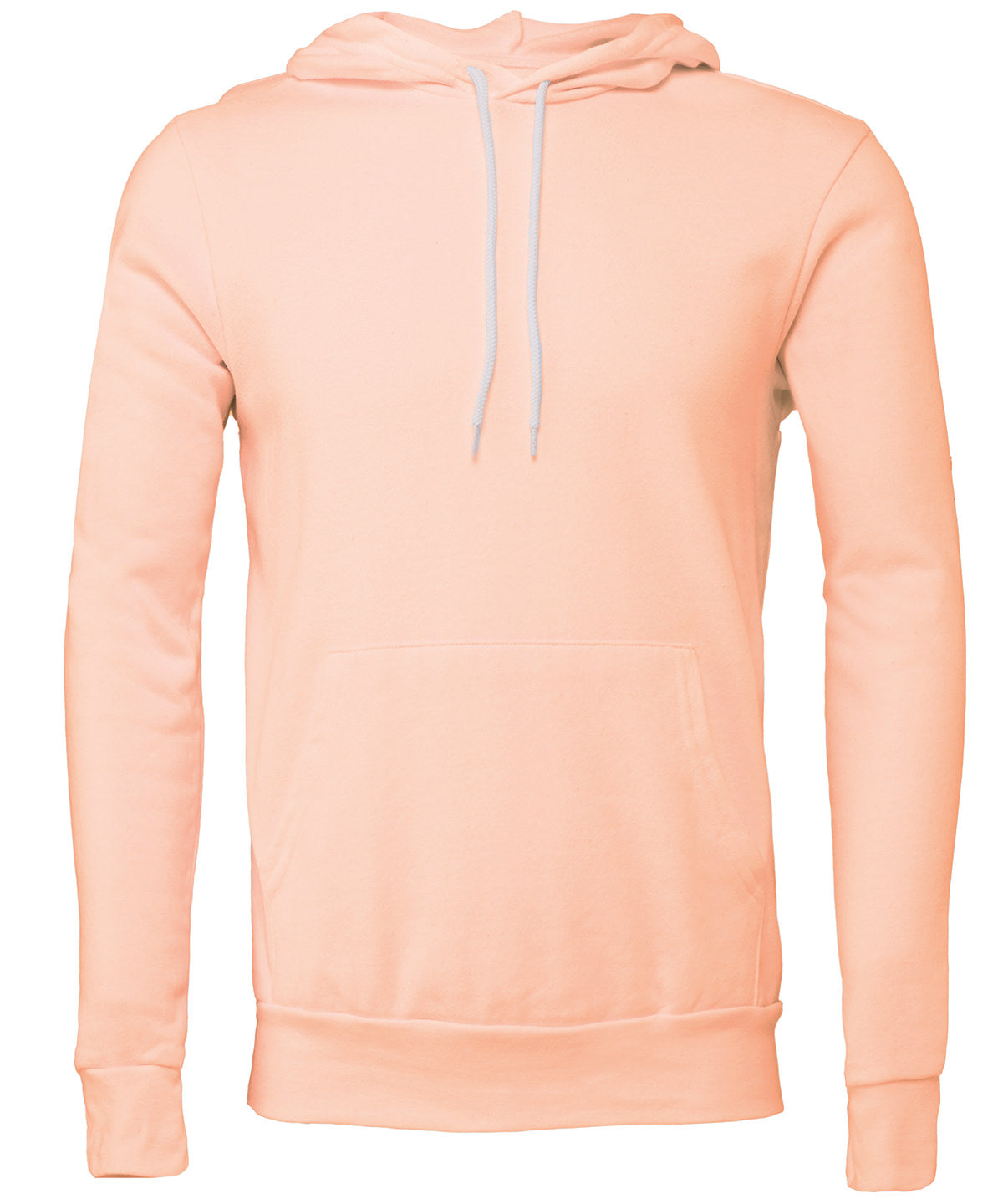 Bella Canvas Unisex Polycotton Fleece Pullover Hoodie - Peach / XS - Hoodies