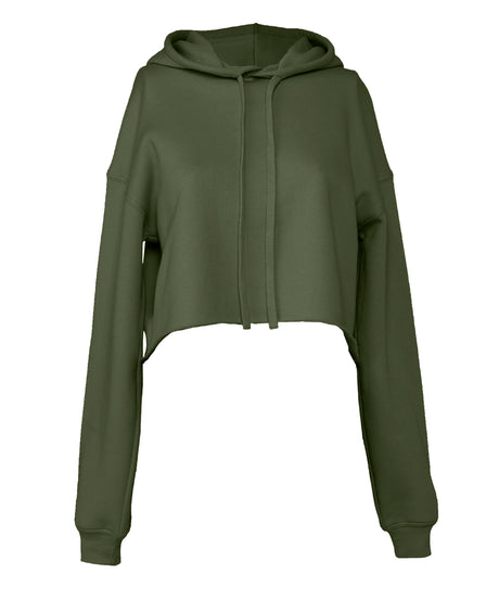 Bella Canvas Womens cropped fleece hoodie