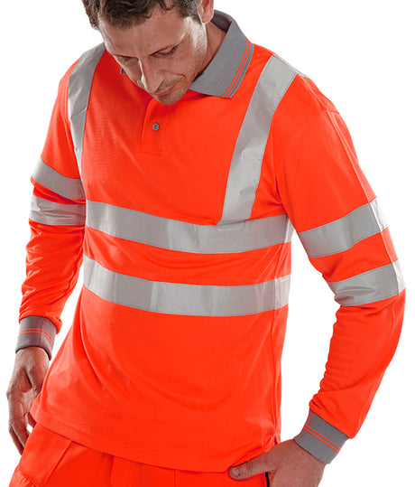 Beeswift Polo Shirt Long Sleeved
