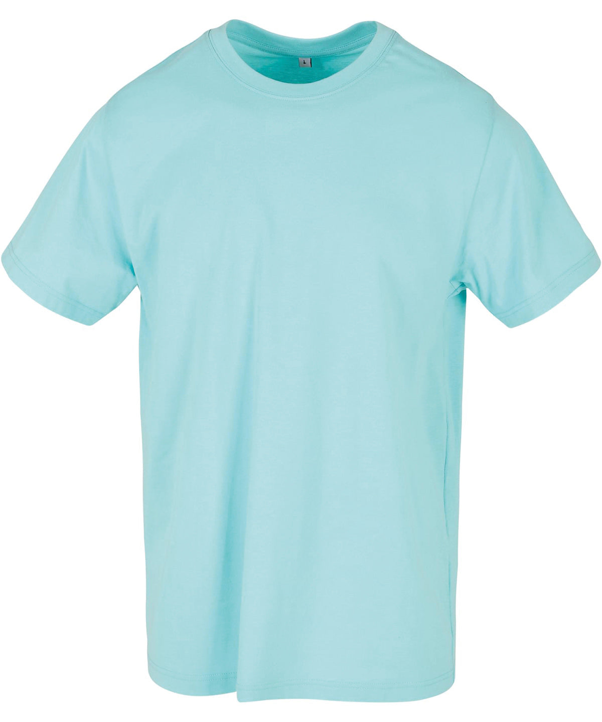 Build Your Brand T-Shirt Round-Neck Beryl Blue - S - T-Shirts