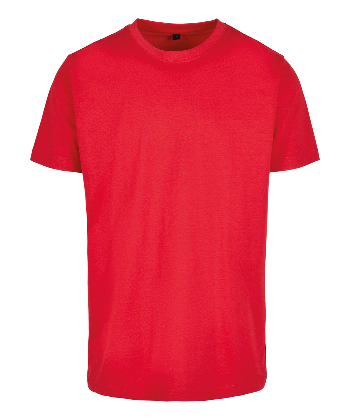 Build Your Brand T-Shirt Round-Neck City Red - S - T-Shirts
