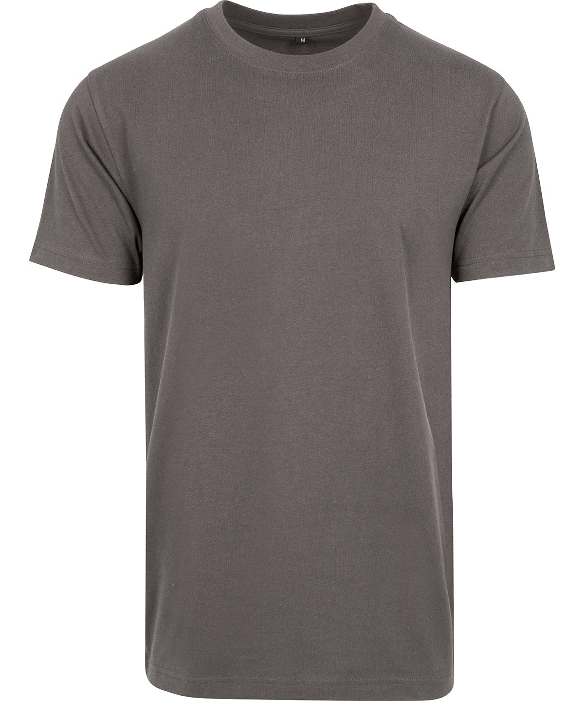 Build Your Brand T-Shirt Round-Neck Dark Shadow - XS - T-Shirts