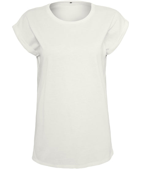 Build Your Brand Womens Extended Shoulder Tee Ready For Dye