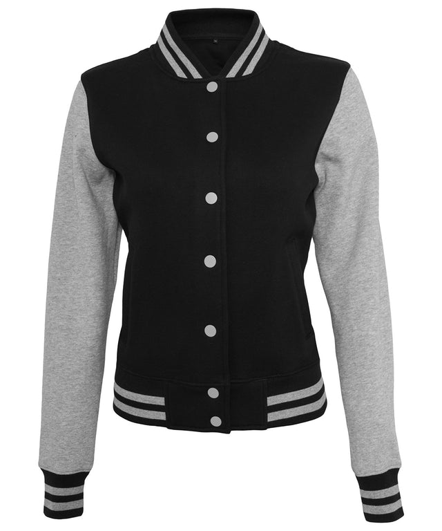 Build Your Brand Womens Sweat College Jacket