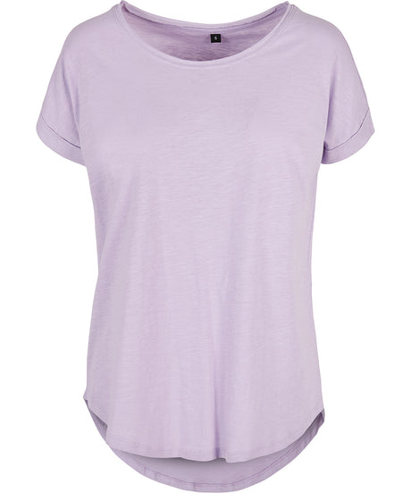 Build Your Brand Womens Long Slub Tee