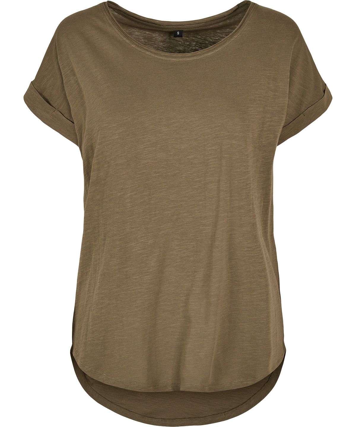 Build Your Brand Womens Long Slub Tee