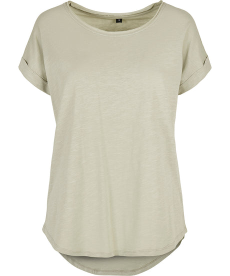 Build Your Brand Womens Long Slub Tee