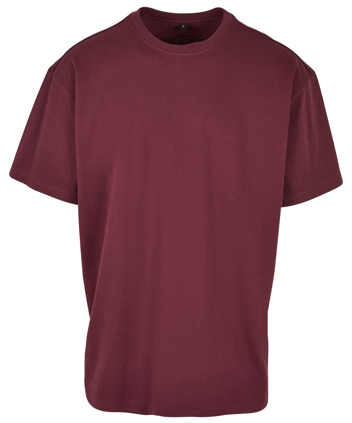 Build Your Brand Heavy Oversized Tee Cherry - XS - T-Shirts