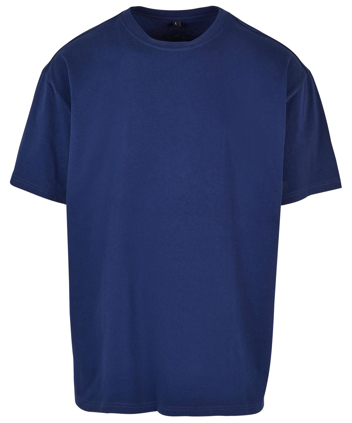 Build Your Brand Heavy Oversized Tee Dark Blue - XS - T-Shirts