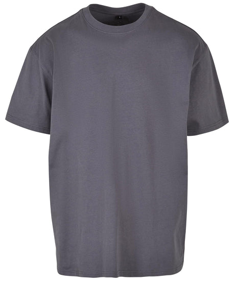 Build Your Brand Heavy Oversized Tee Dark Grey
