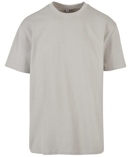 Build Your Brand Heavy Oversized Tee Light Grey