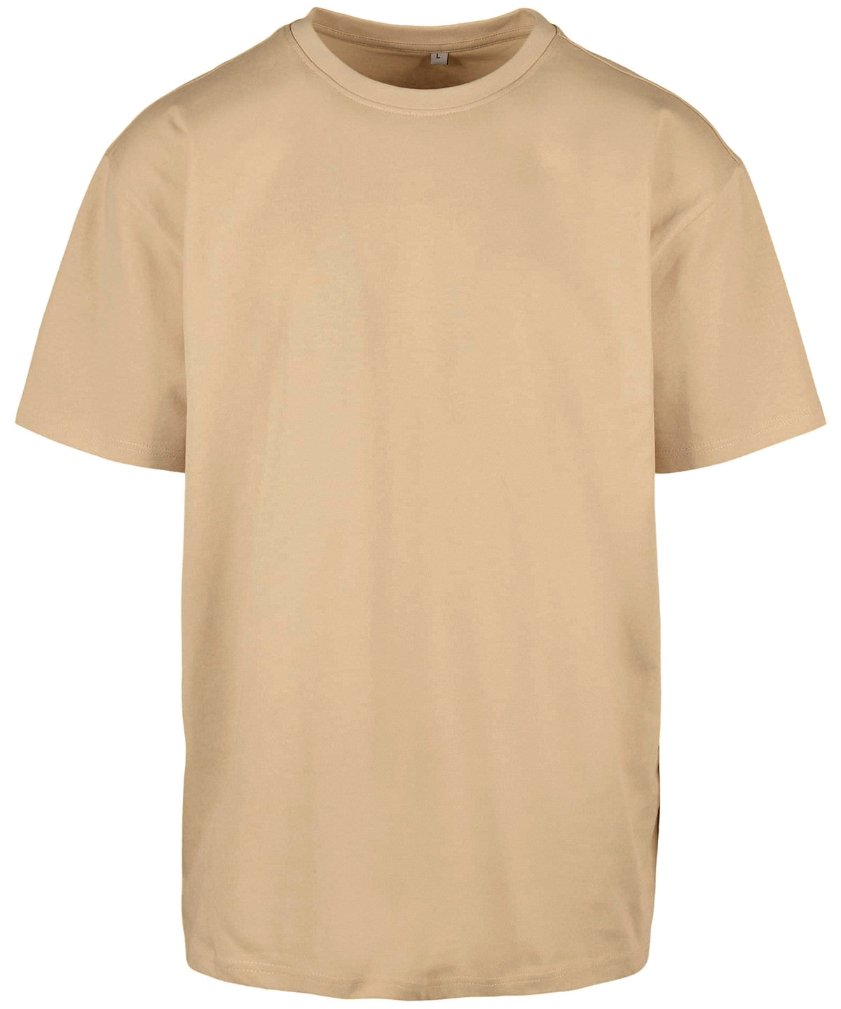 Build Your Brand Heavy Oversized Tee Union Beige - XS - T-Shirts