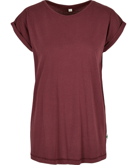 Build Your Brand Womens Organic Extended Shoulder Tee