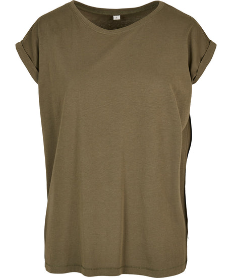 Build Your Brand Womens Organic Extended Shoulder Tee