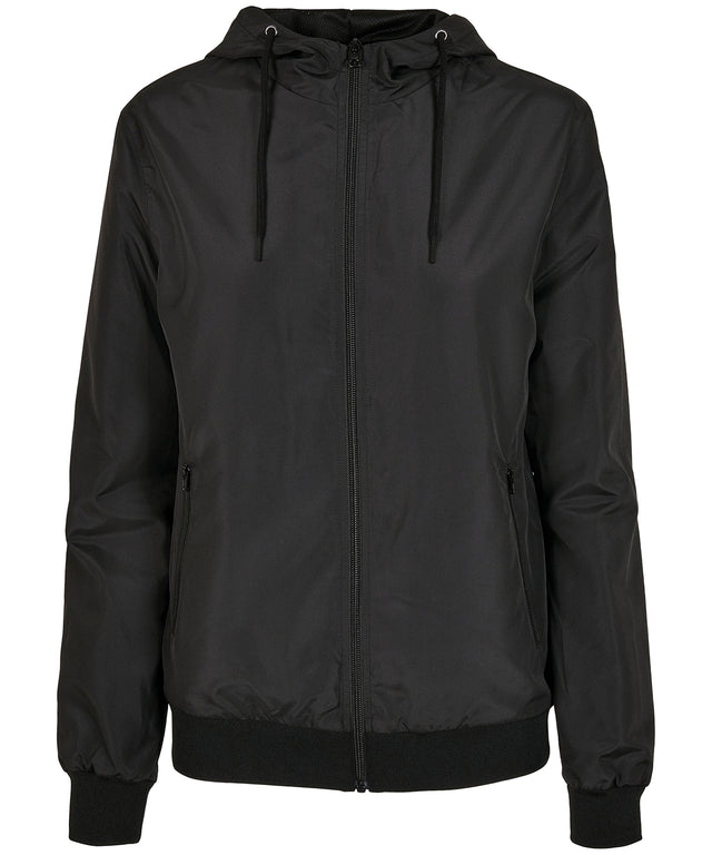 Build Your Brand Womens Recycled Windrunner