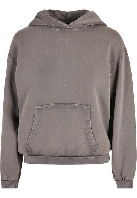 Build Your Brand Womens Acid Washed Oversized Hoodie