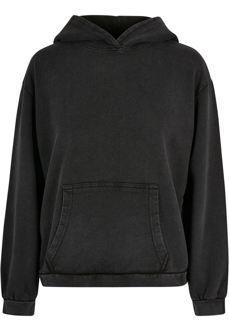 Build Your Brand Womens Acid Washed Oversized Hoodie