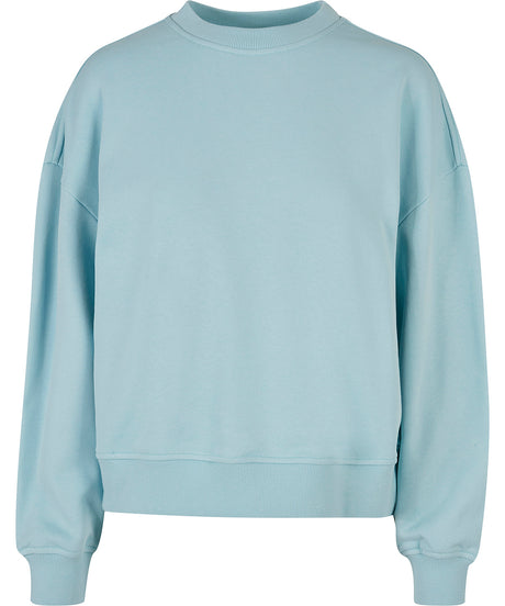 Build Your Brand Women’S Oversized Crew Neck Sweatshirt