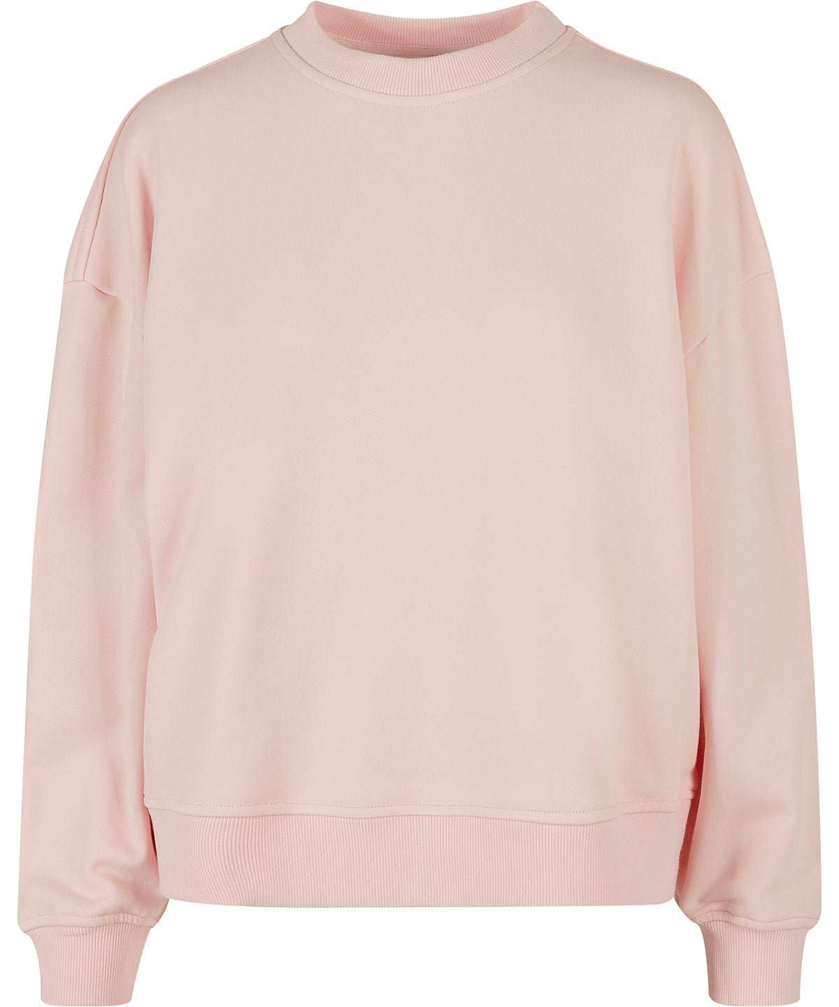 Build Your Brand Women’S Oversized Crew Neck Sweatshirt