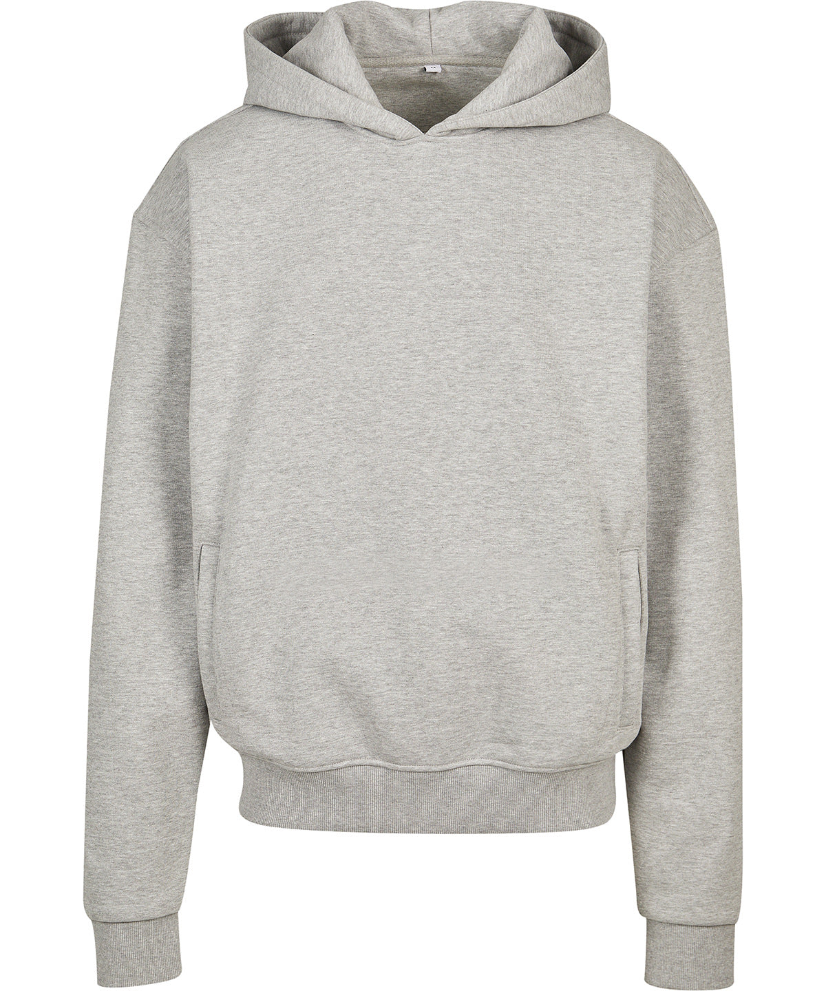 Build Your Brand Ultra-Heavy Oversized Hoodie - Heather Grey / S - Hoodies