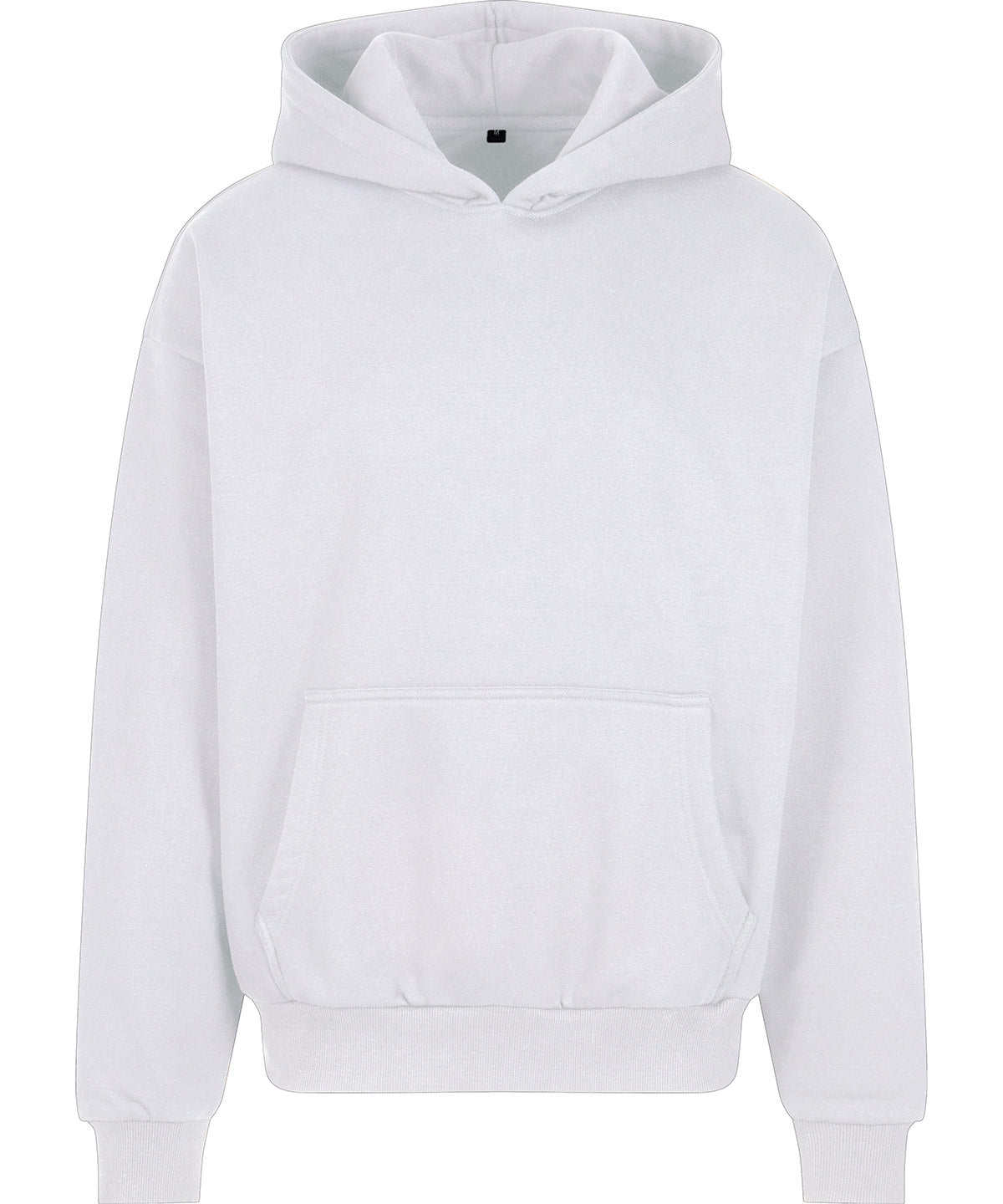 Build Your Brand Ultra-Heavy Oversized Hoodie - White / S - Hoodies
