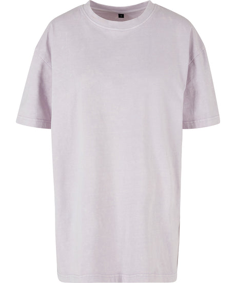 Build Your Brand Women’S Oversized Acid Wash Tee
