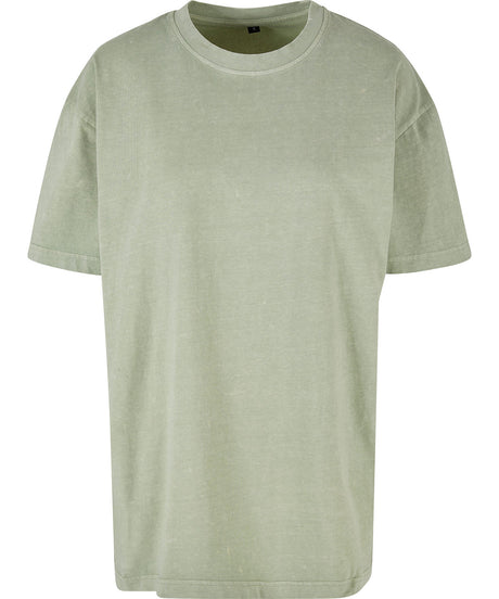 Build Your Brand Women’S Oversized Acid Wash Tee