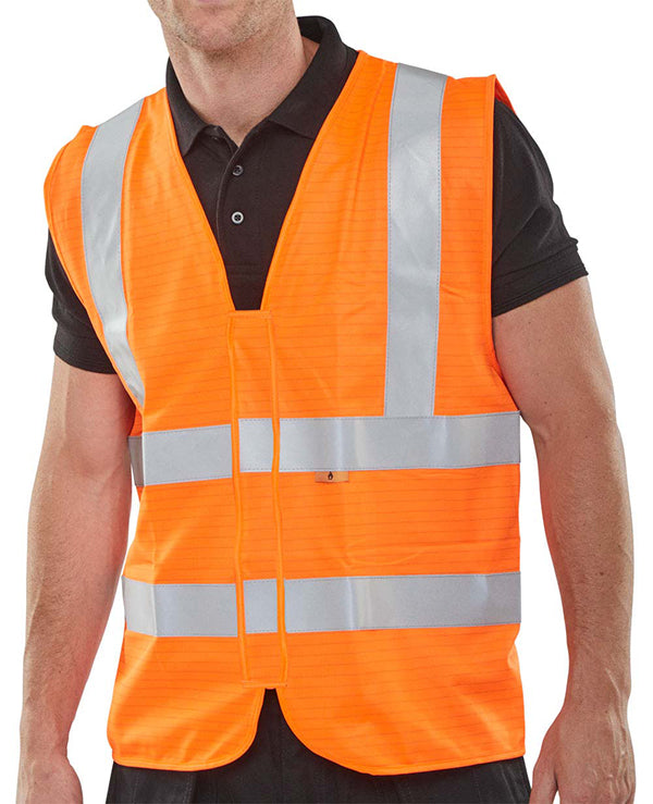 Beeswift Fire Retardant Hi-Vis Waistcoat
