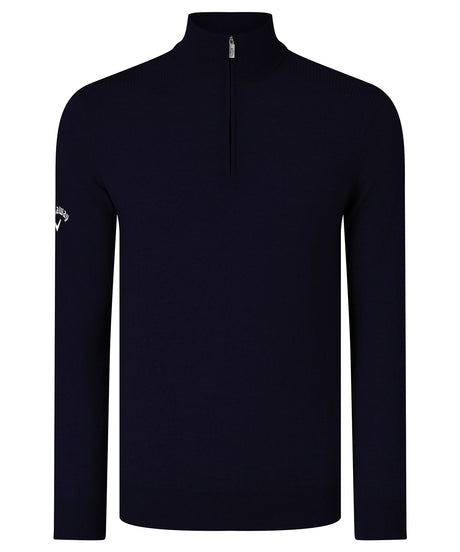 Callaway Ribbed ¼ zip Merino sweater