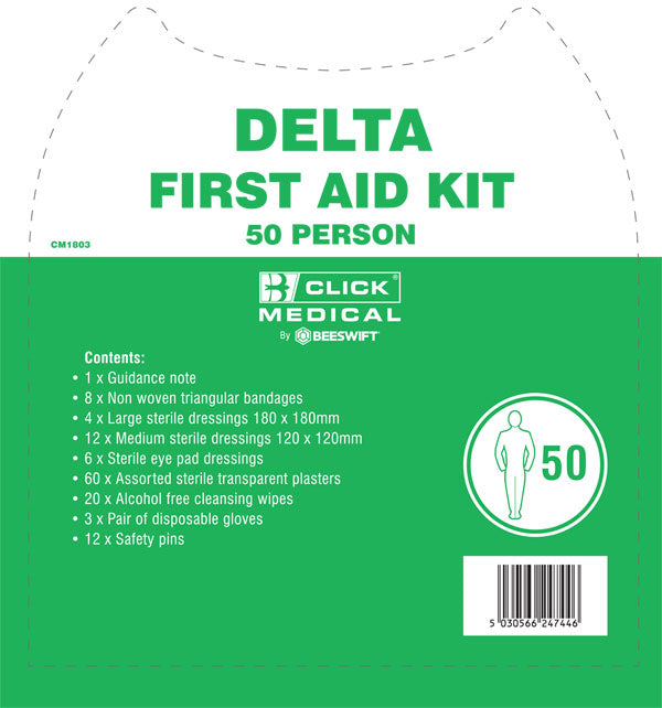 Click Delta Hse 1-50 Person First Aid Kit